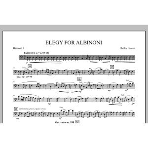 Elegy For Albinoni - Bassoon 1