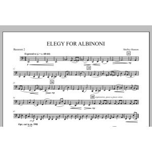 Elegy For Albinoni - Fagott 2