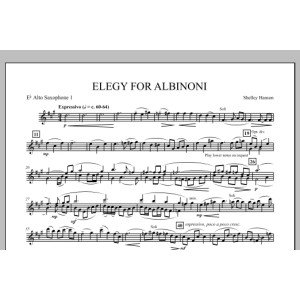 Elegy For Albinoni - Es-Alt-Saxophon 1