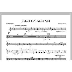 Elegy For Albinoni - Bb Trumpet 2