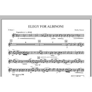 Elegy For Albinoni - F Horn 1