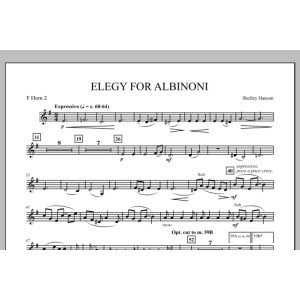 Elegy Für Albinoni - F Horn 2
