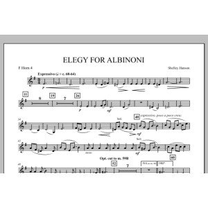 Elegy For Albinoni - F Horn 4
