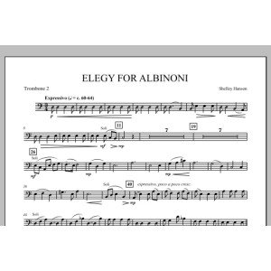 Elegy Für Albinoni - Posaune 2