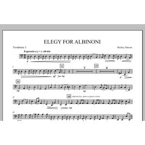 Elegie für Albinoni - Posaune 3