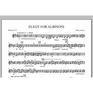 Elegy For Albinoni - Baritone T.C.
