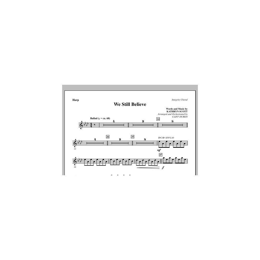 We Still Believe - Harp