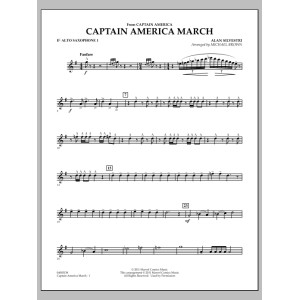 Captain America March - Eb Alto Saxophone 1