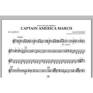 Captain America March - Bb Clarinet 2