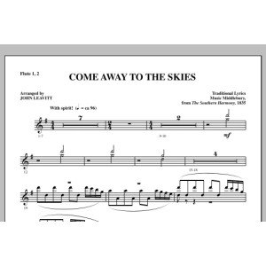 Come Away To The Skies - Flute 1 & 2