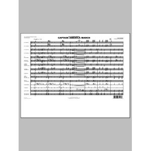 Captain America March - Full Score
