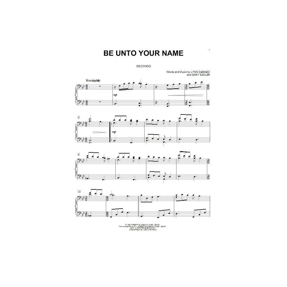 Be Unto Your Name