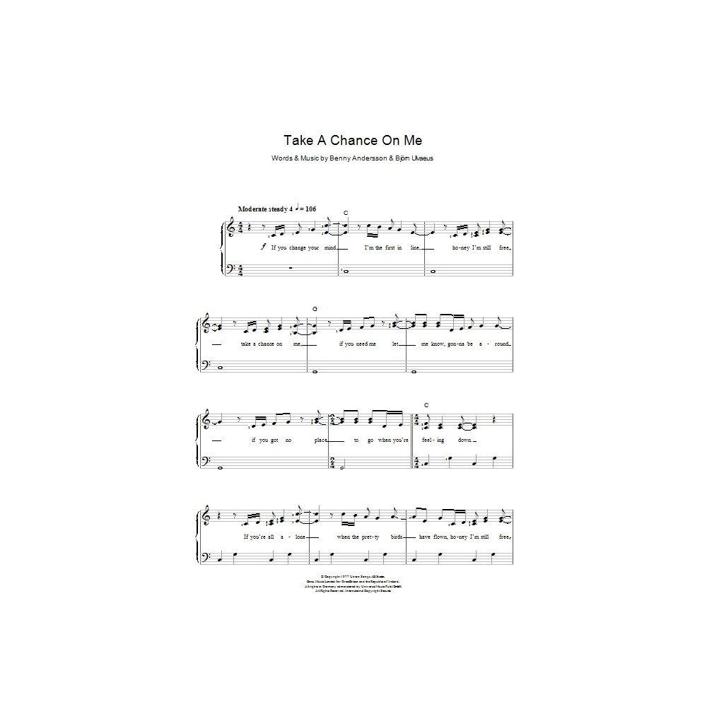 Take A Chance On Me (abridged)