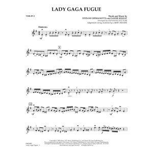 Lady Gaga Fuge (basierend auf "Bad Romance") - Violine 2