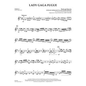 Lady Gaga Fugue (based on "Bad Romance") - Violin 3 (Viola Treble Clef)