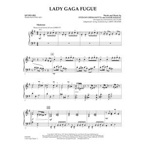 Lady Gaga Fuge (basierend auf "Bad Romance") - Keyboard