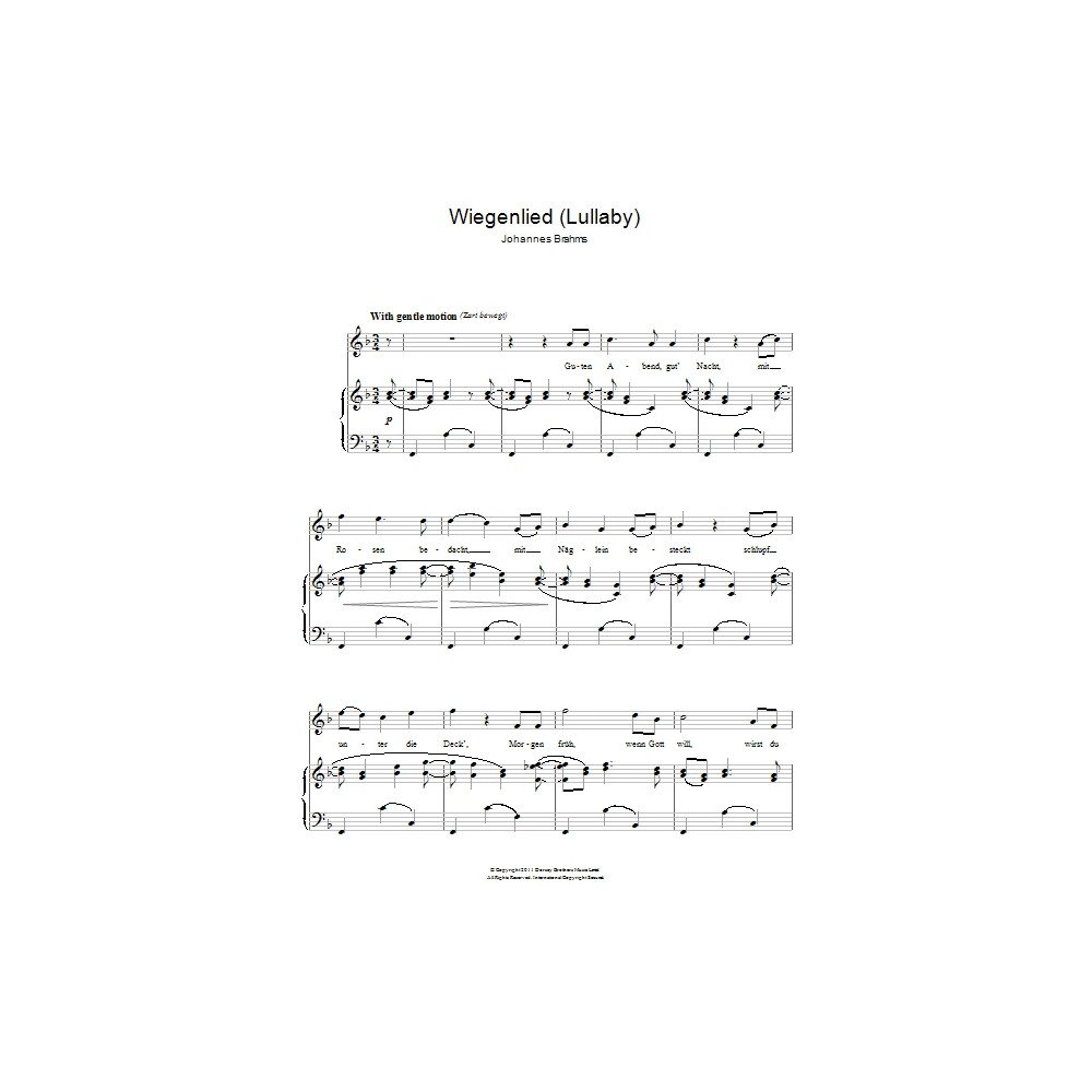 Wiegenlied (Lullaby)
