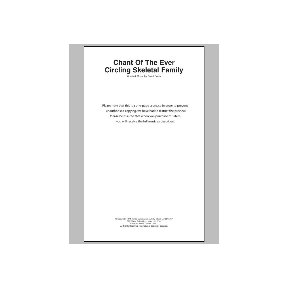 Chant Of The Ever Circling Skeletal Family