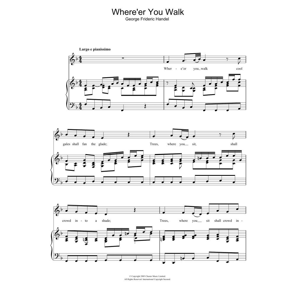 Where'er You Walk (from Semele HWV58)