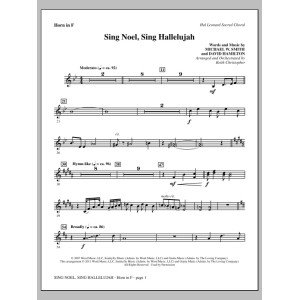 Sing Noel, Sing Hallelujah - F Horn