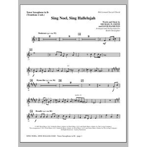 Sing Noel, Sing Hallelujah - Tenor Sax (sub. Tbn 2)