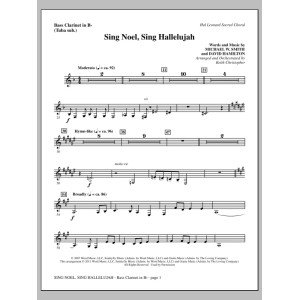 Sing Noel, Sing Hallelujah - Bassklarinette (Sub. Tuba)