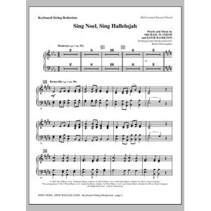 Sing Noel, Sing Hallelujah - Keyboard-String-Reduktion