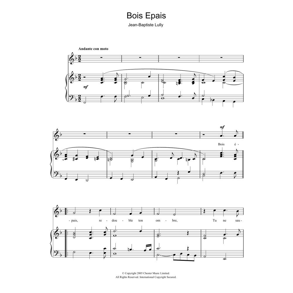 Bois Epais (from Amadis)