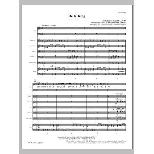 He Is King - Full Score