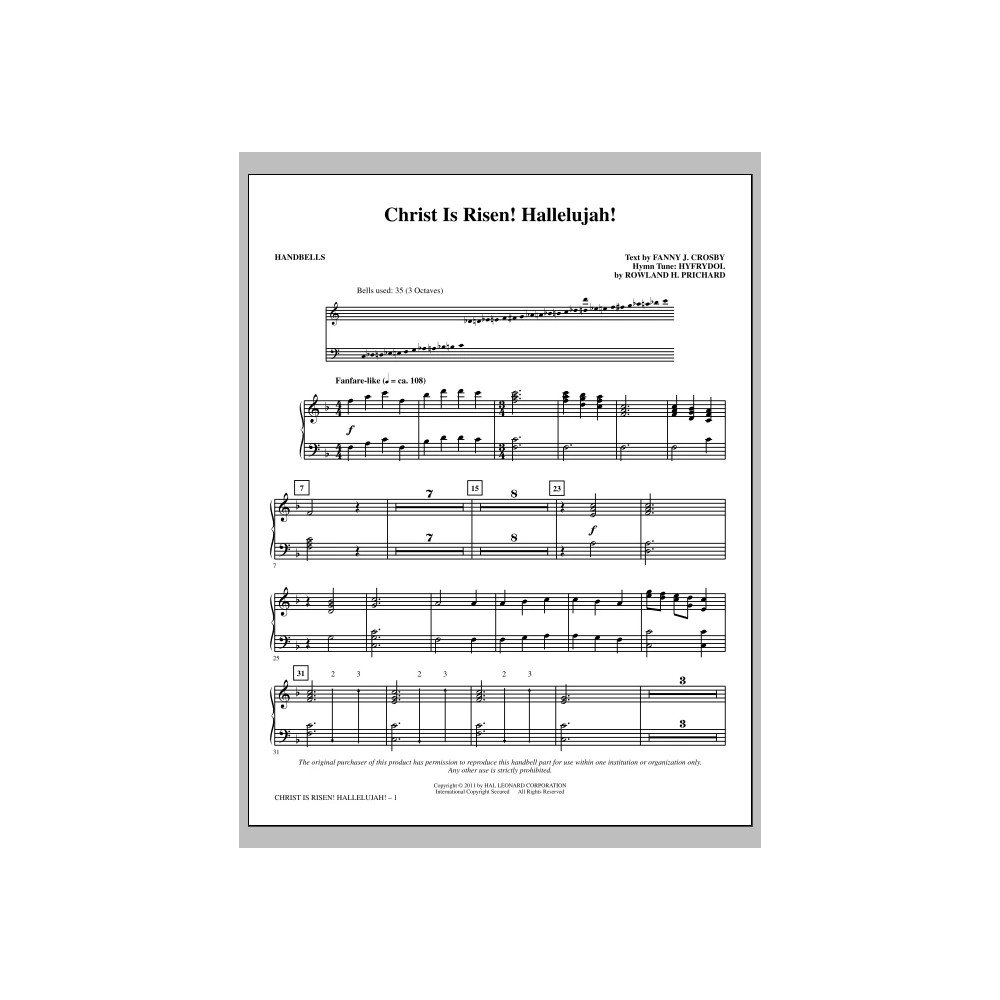 Christ Is Risen! Hallelujah! - Handbells