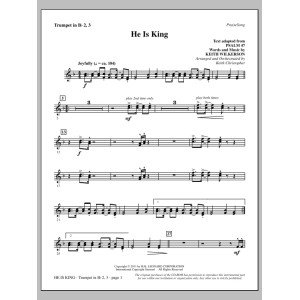 He Is King - Bb Trumpet 2,3