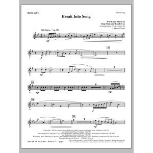Break Into Song - F Horn 1