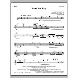 Break Into Song - Violin 1