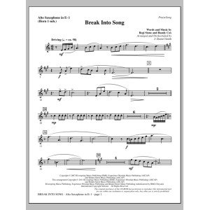 Break Into Song - Alto Sax 1 (sub. Horn 1)