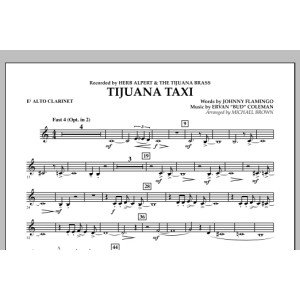 Tijuana Taxi - Eb Alto Clarinet