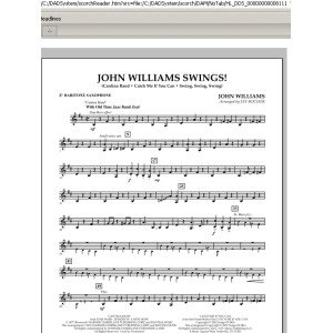 John Williams Swings! - Eb Bariton-Saxophon