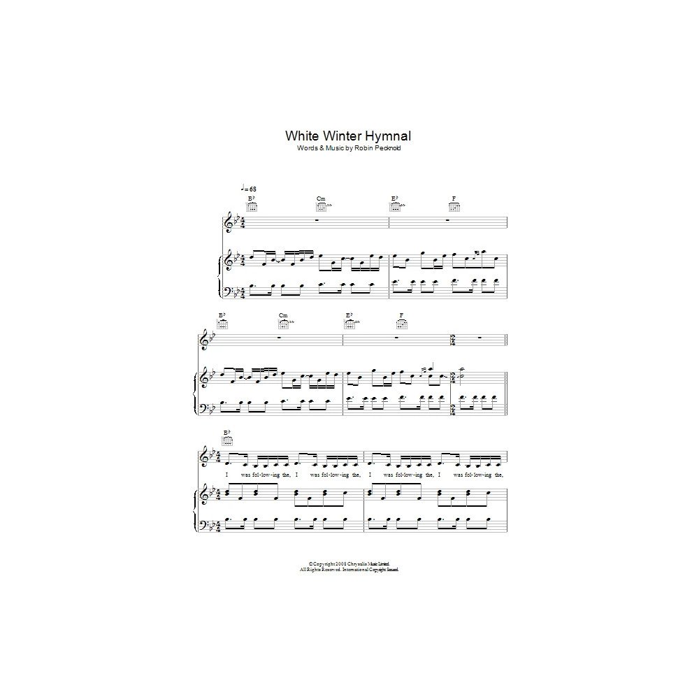 White Winter Hymnal