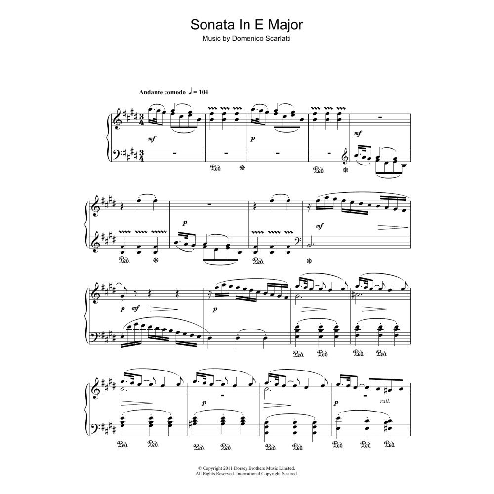 Sonata In E Major