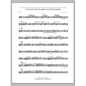 Concerto For Alto Saxophone And Wind Ensemble - Flute 1