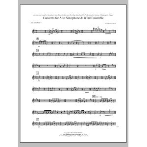 Konzert für Altsaxophon und Blasensemble - Eb Altsaxophon 1