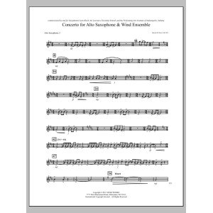 Konzert für Altsaxophon und Blasensemble - Es-Altsaxophon 2