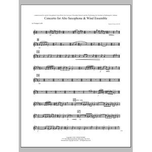 Konzert für Altsaxophon und Blasensemble - Bb-Trompete 1