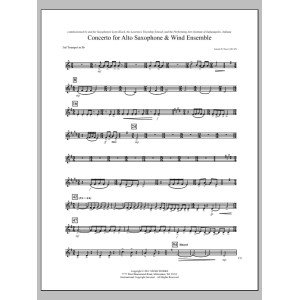 Concerto For Alto Saxophone And Wind Ensemble - Bb Trumpet 3