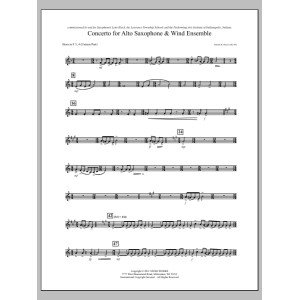 Concerto For Alto Saxophone And Wind Ensemble - F Horn 3,4