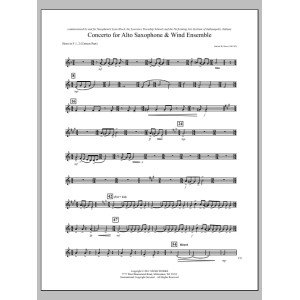 Concerto For Alto Saxophone And Wind Ensemble - F Horn 1,2