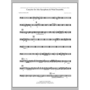 Concerto For Alto Saxophone And Wind Ensemble - Euphonium