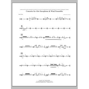 Concerto For Alto Saxophone And Wind Ensemble - Snare Drum