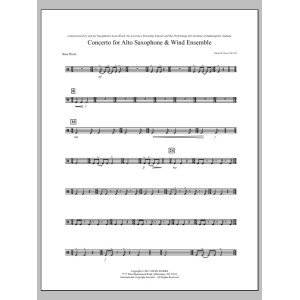 Concerto For Alto Saxophone And Wind Ensemble - Bass Drum