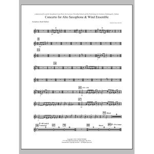 Concerto For Alto Saxophone And Wind Ensemble - Xylophone