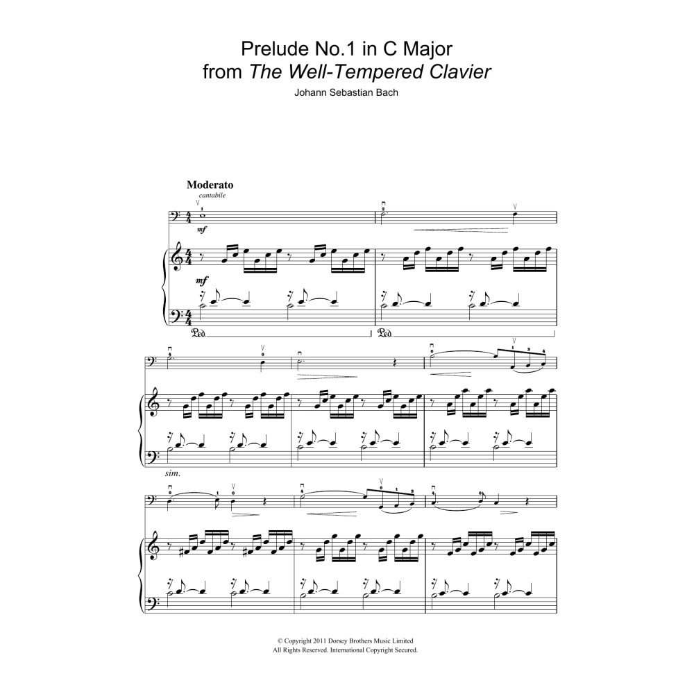 Präludium Nr. 1 in C-Dur (aus Das Wohltemperierte Klavier, Bd. 1)